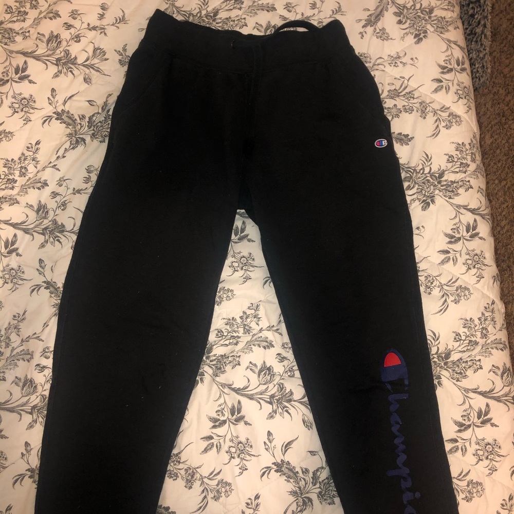 Black Champion Sweat Pants